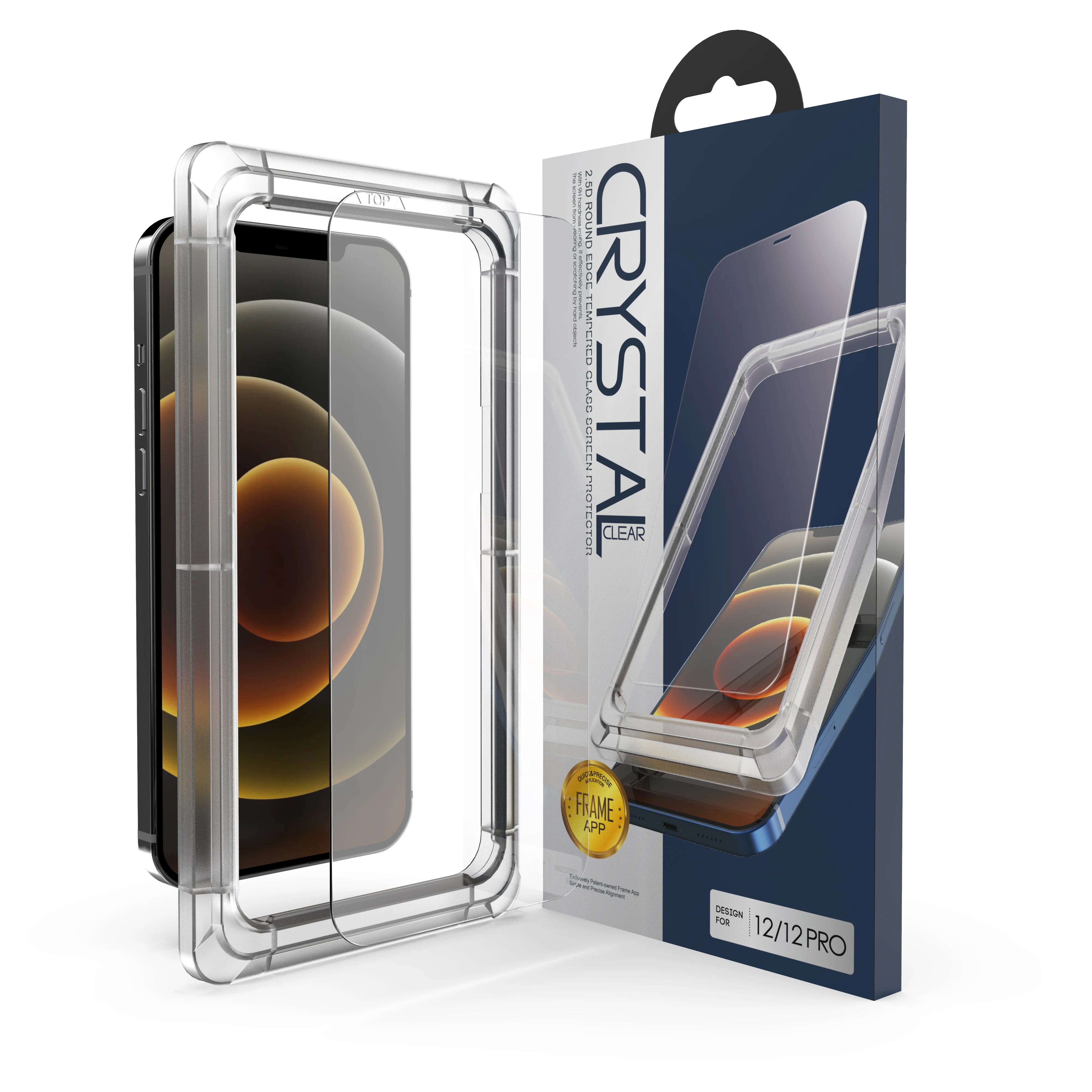 Apple iPhone Tempered Glass Screen Protector With Easy Installation Frame. - Image 5