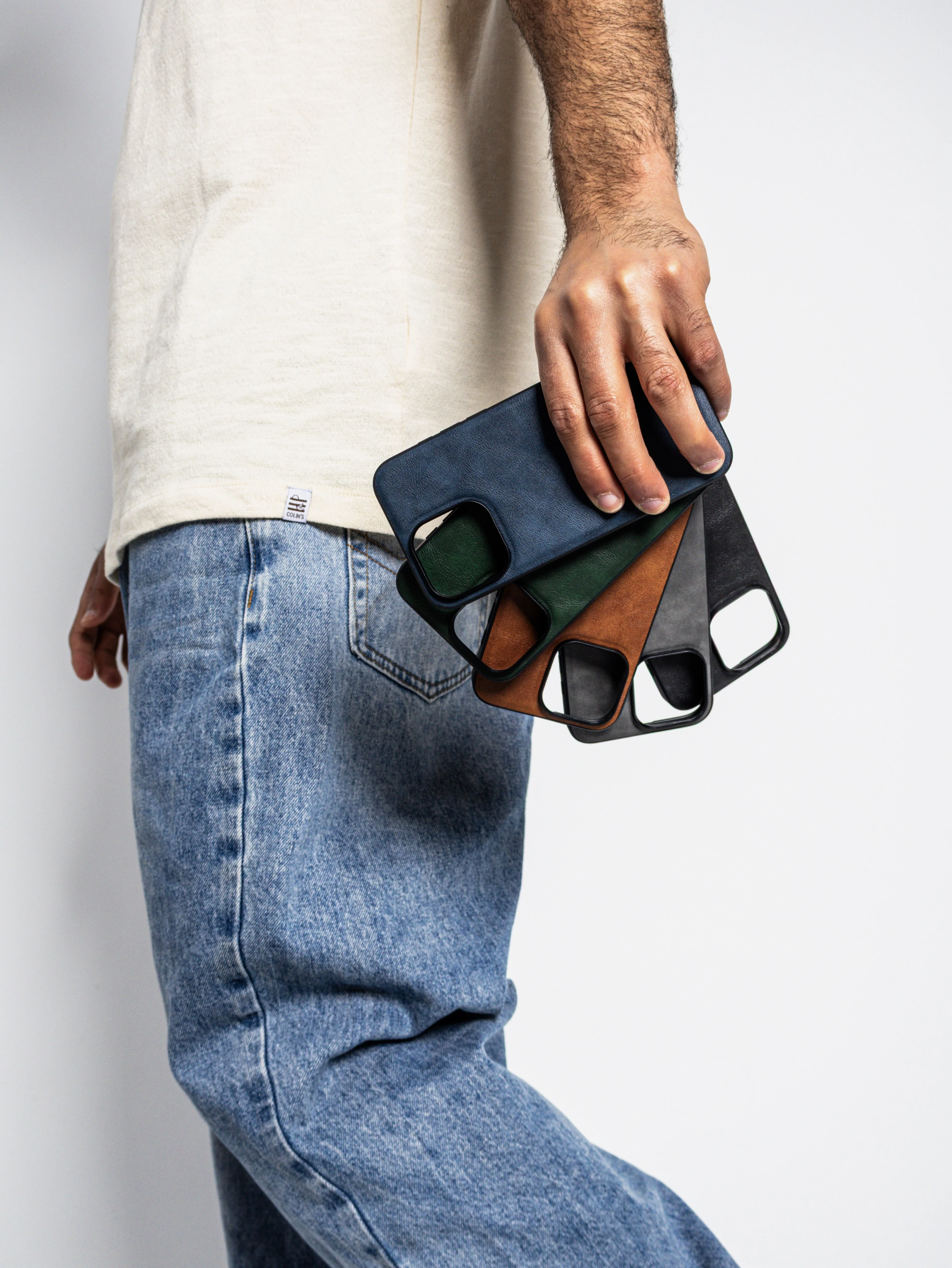 IZONE Slim Leather Case – Navy - Image 3